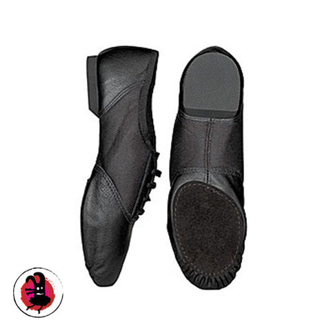 Capezio Split Sole Leather Black Jazz Shoes