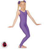 Sleeveless Catsuit in with Gathered Bustline (Black or Purple)