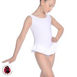 Sleeveless Leotard with Attached Frill Skirt